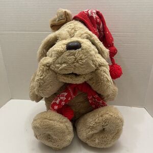 Vintage 1984 Kris Krinkles 20" Shar Pei Plush Target Christmas Dog Commonwealth